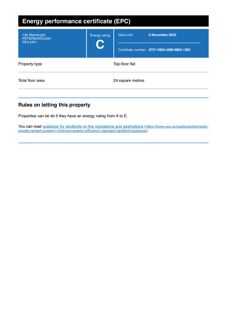 EPC Certificate
