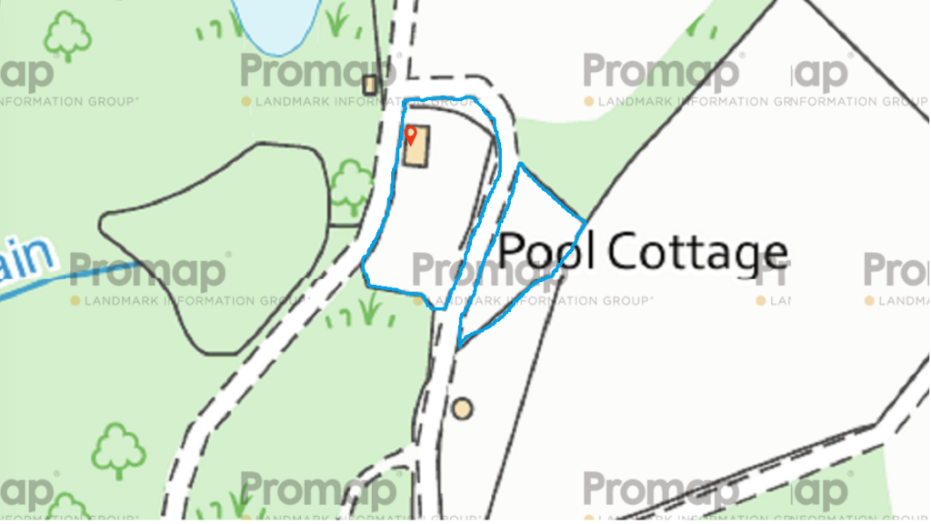 Land plan pool cottage