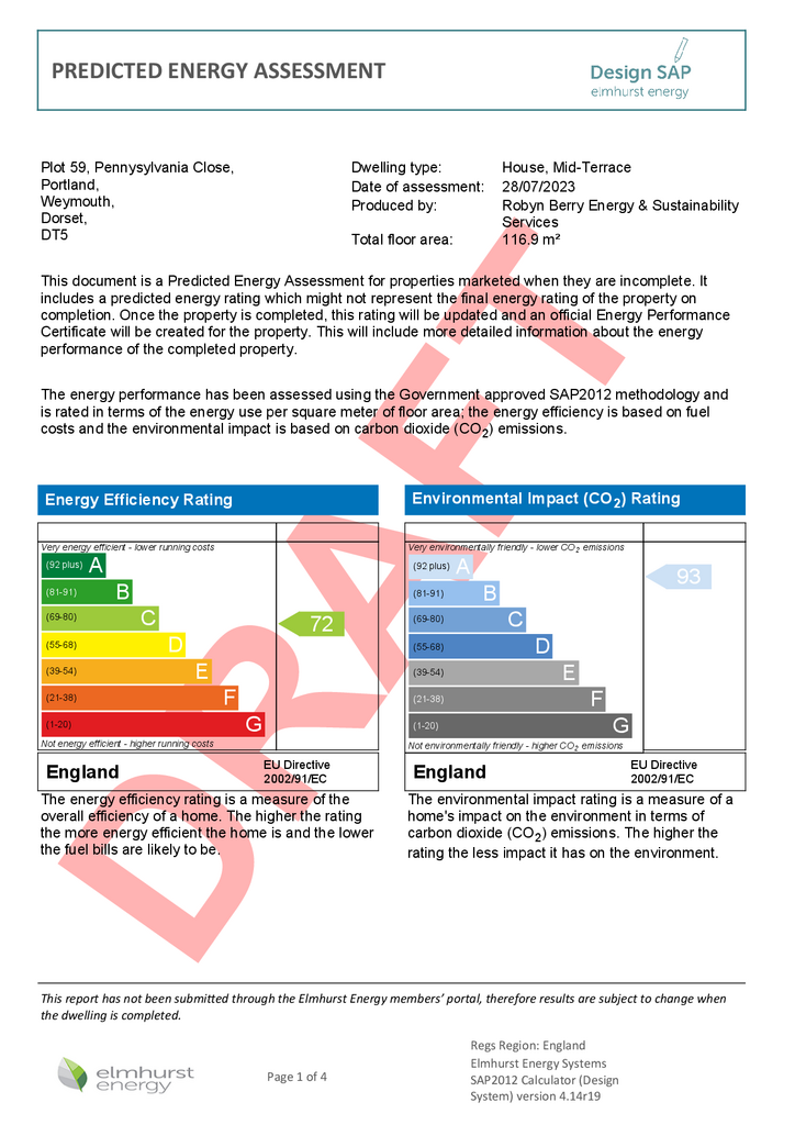 PEA Detailed Compliance Recommendations  Plot 59 P