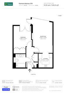 1 bedroom flat for sale, 812 New Providence Wharf, 1 Fairmount Avenue, London, E14 9PB