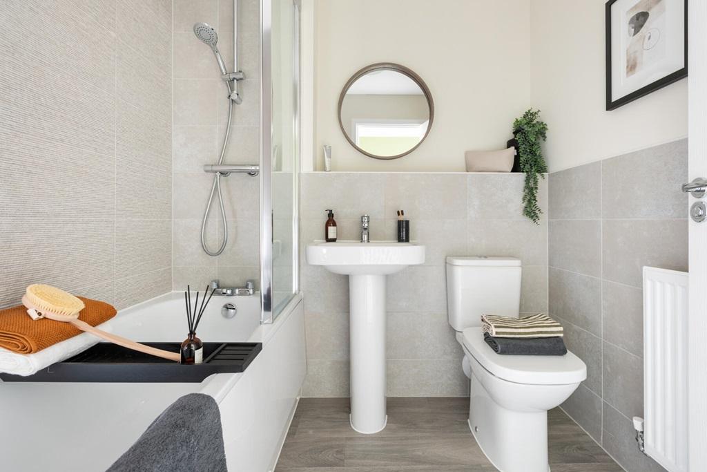 Bright and airy modern bathroom