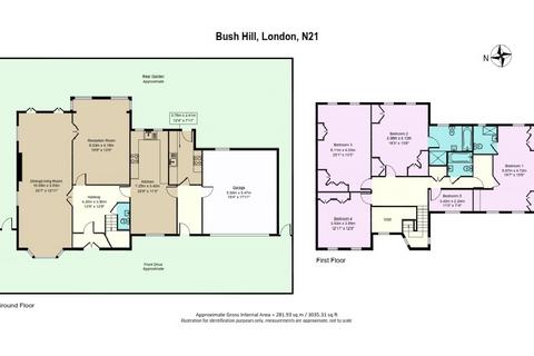 5 bedroom detached house for sale, Bush Hill, London N21