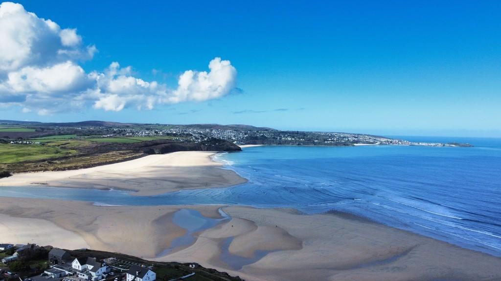 Hayle beach - aerial view