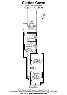 1 bedroom flat to rent, Claxton Grove,  London, W6