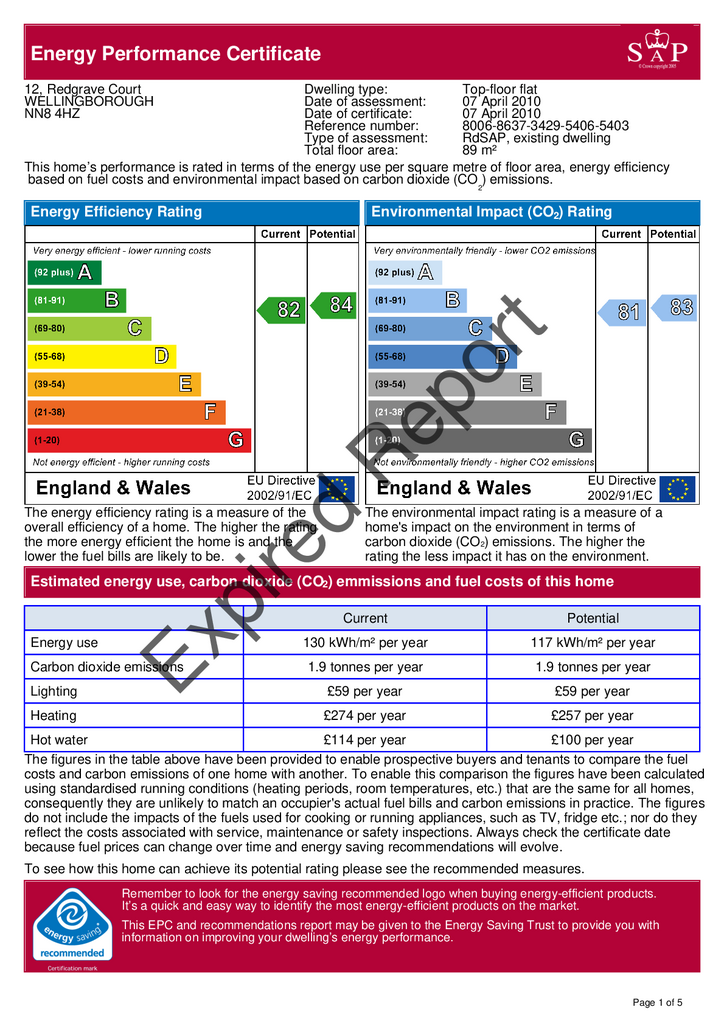 EPC Certificate