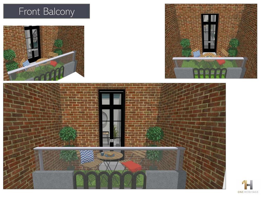 Front Balcony - Apartment 6