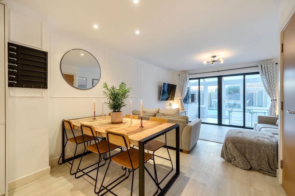 Through lounge and dining room