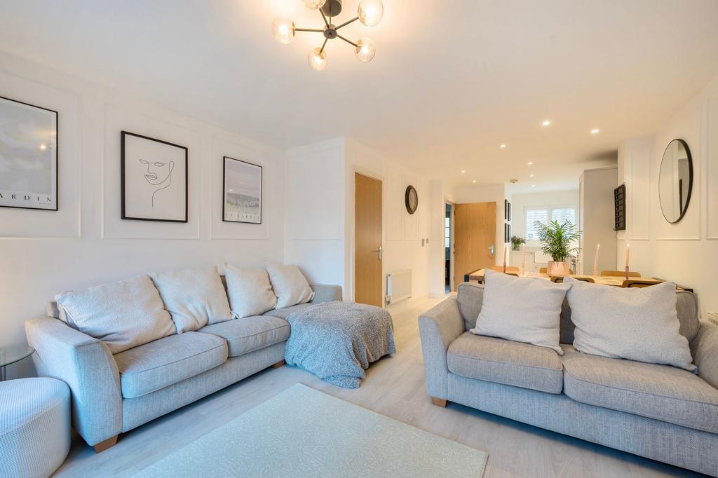 Through lounge and dining room