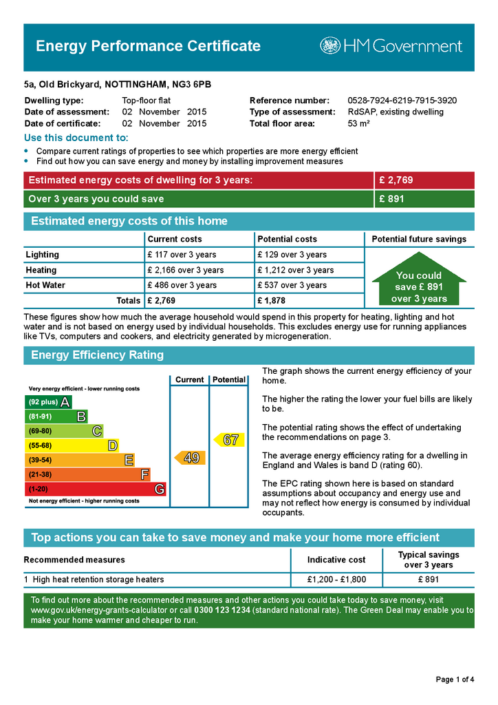 EPC Certificate