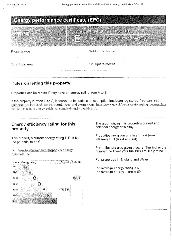 EPC Certificate