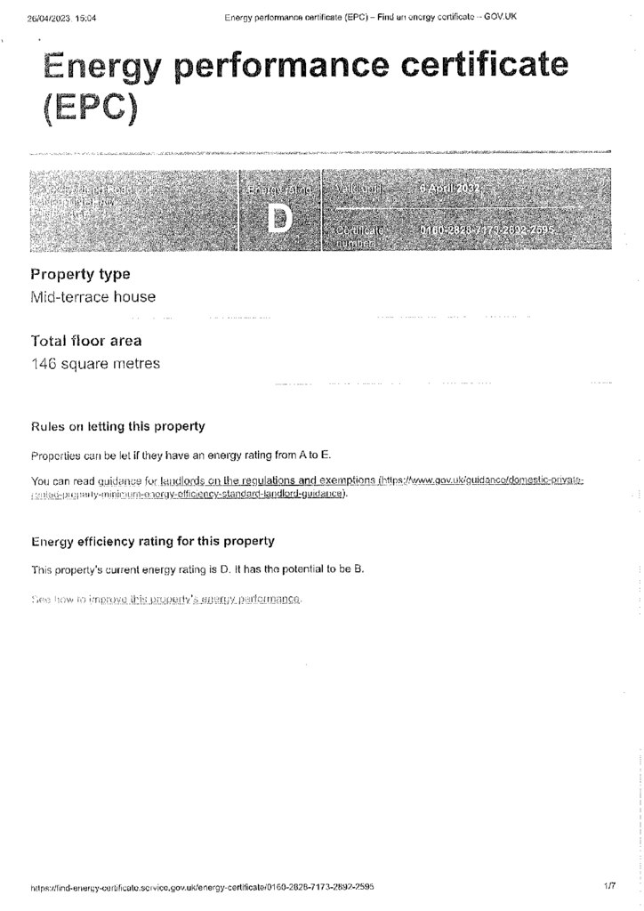 EPC Certificate