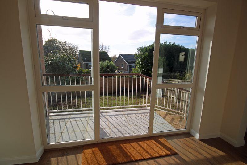 Door to balcony and