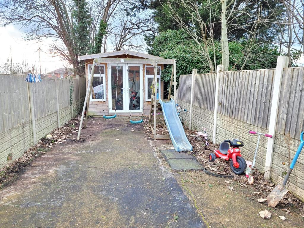 Rear Garden and Out House/Shed.