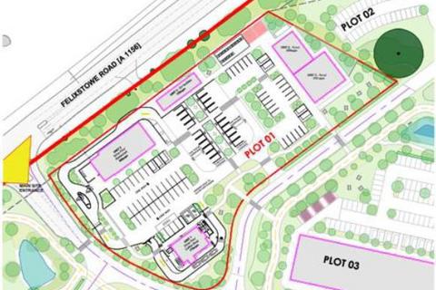 Land to rent, Seven Hills Business Park, Felixstowe Road, Nacton, Suffolk, IP10 0FG