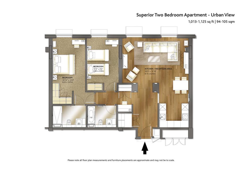 Ctq-sup-2-bed-urban-view-type1-1-scaled