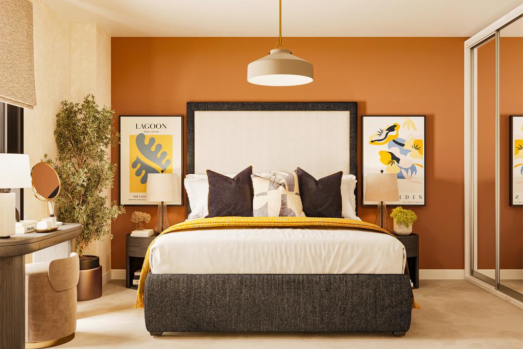 Bedroom 1 - Brookside Apartments (Plot 109)