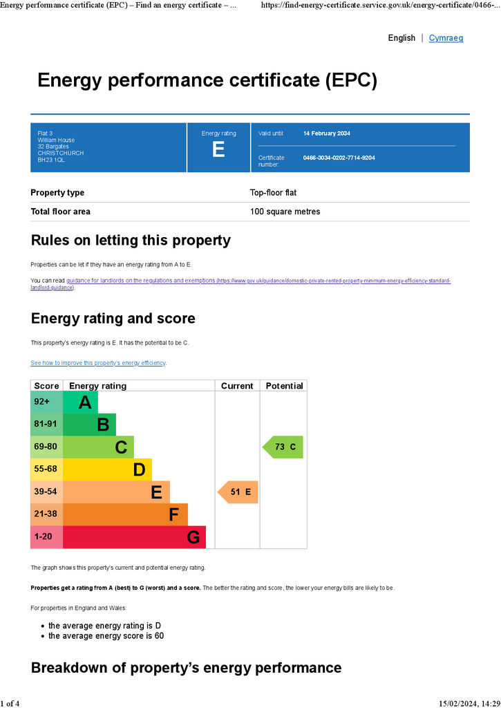 EPC Certificate