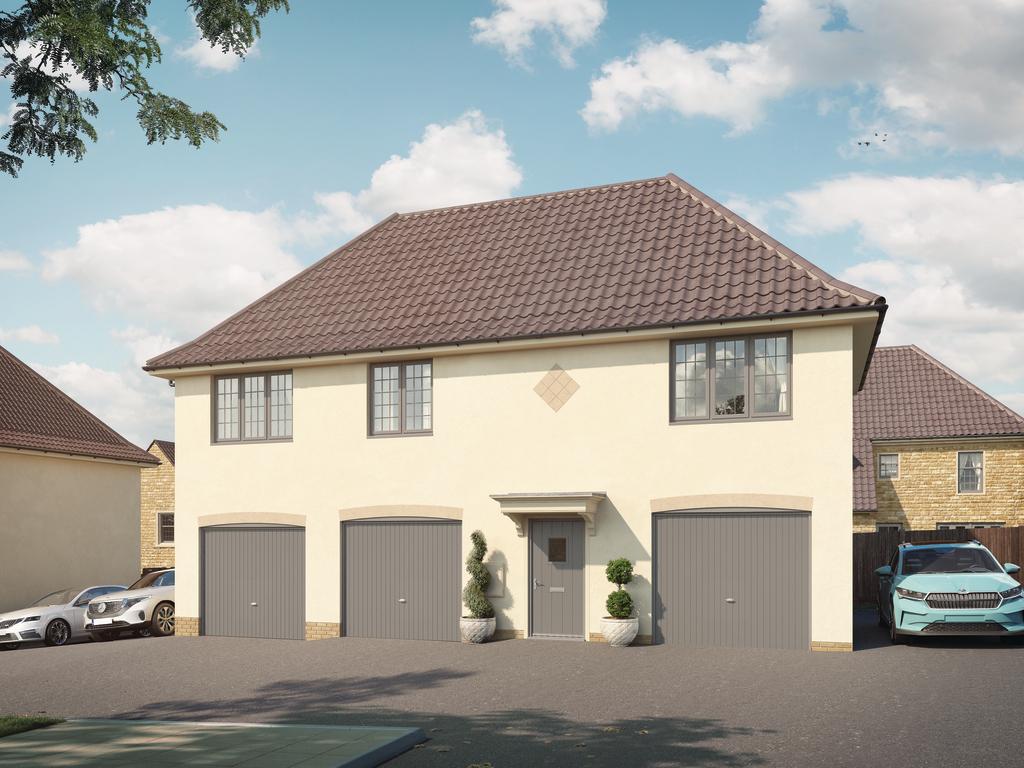 Sulis Down Countryside Langley CGI front view