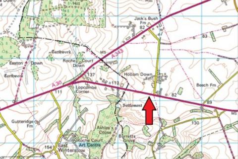 Land for sale - Land On The Corner Of , Stockbridge Road & Hollom Down Road, Lopcombe Corner, Lopcombe, Salisbury, Hampshire, SP5...