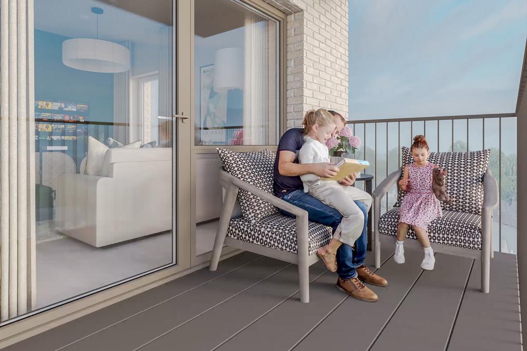 Balcony Robertson Apartments lifestyle