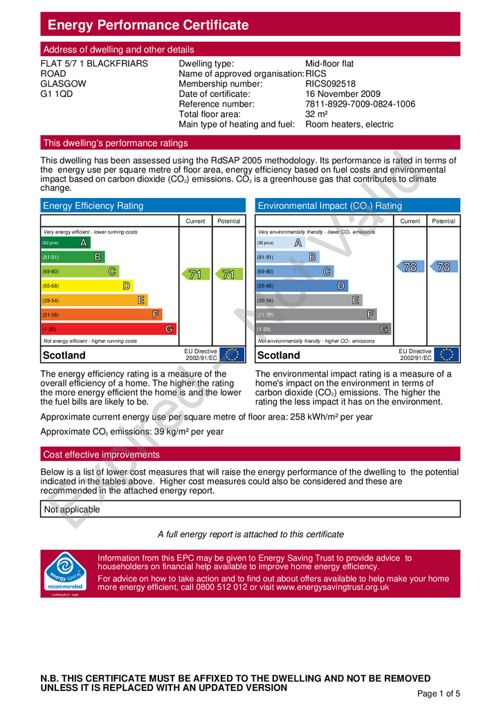 EPC Certificate