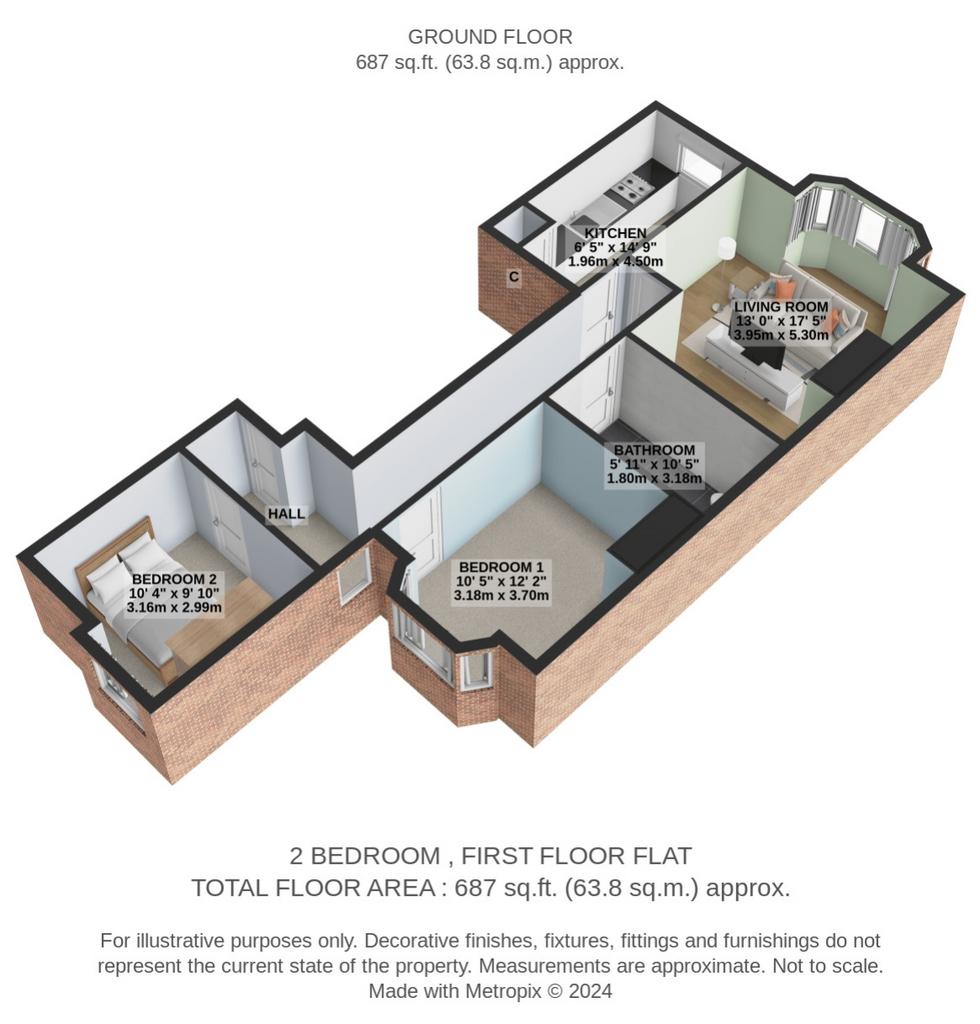 3 D plan  battenhall
