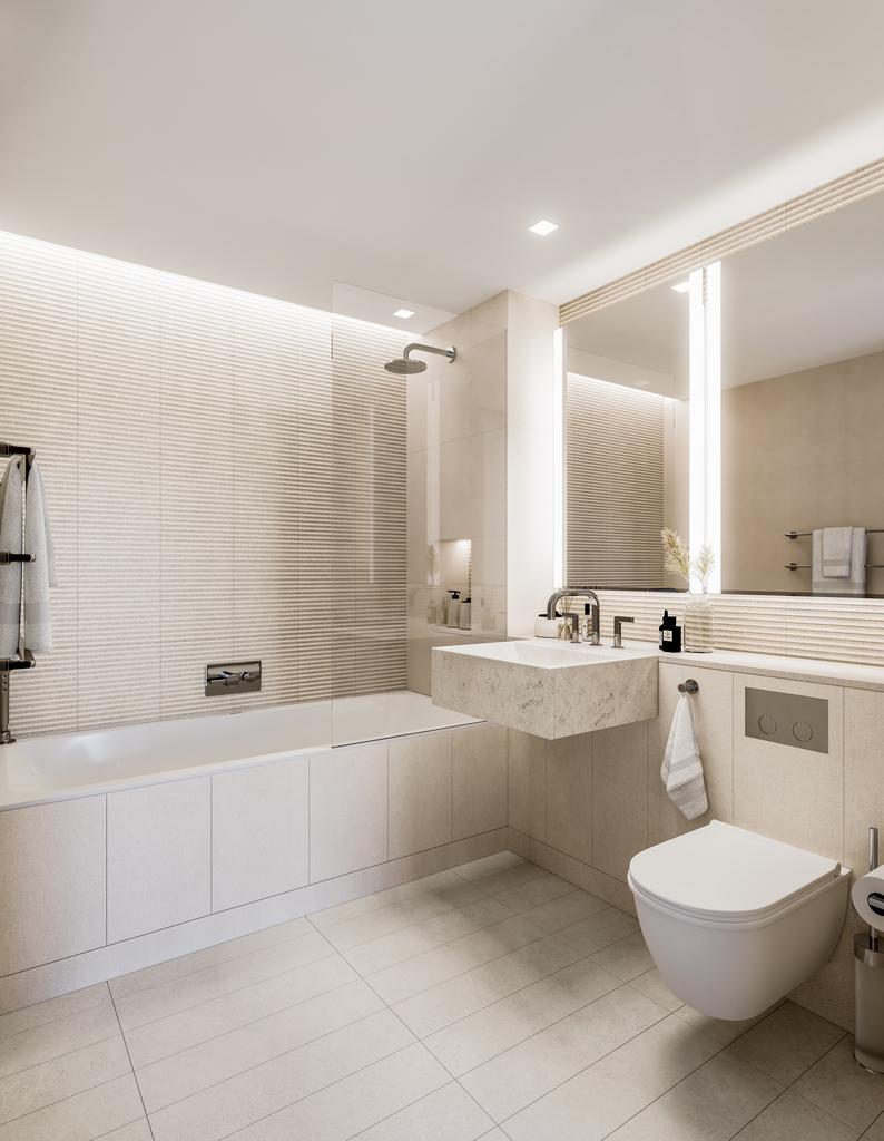 London GPS Washroom Light 4k