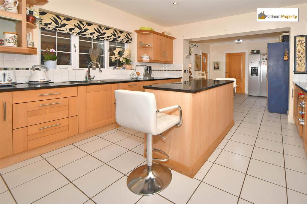 Open plan living dining kitchen