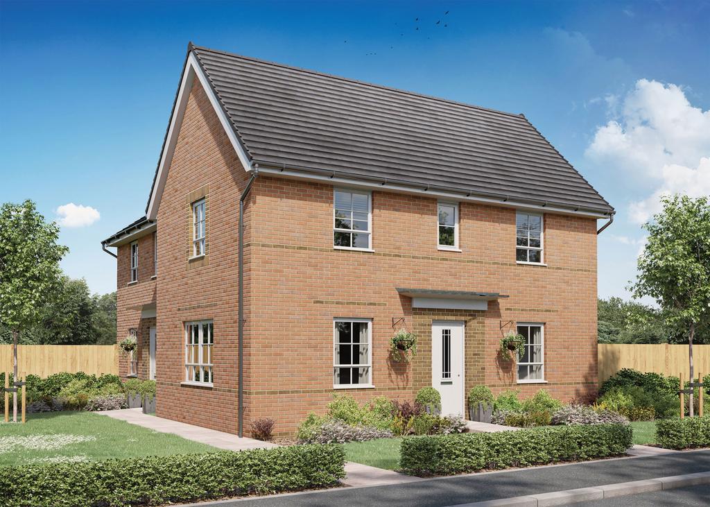 CGI exterior view of our 3 bed Moresby home