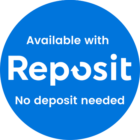 Zero deposit available via reposit