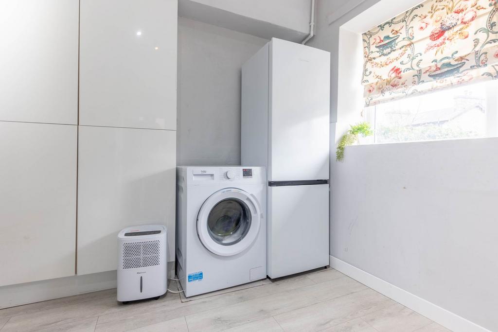Utility room with study space