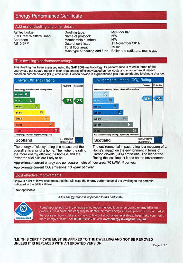 EPC Certificate