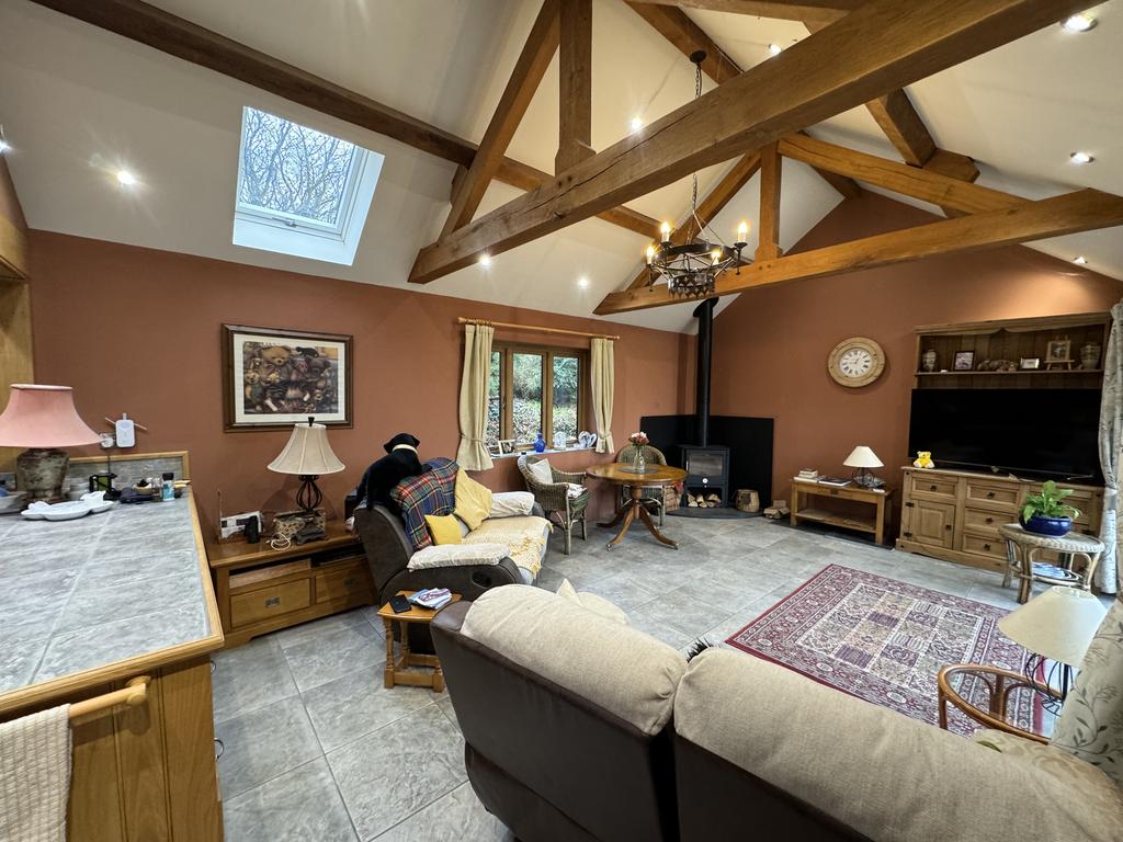 Open Plan Kitchen, Dining and Lounge Area.