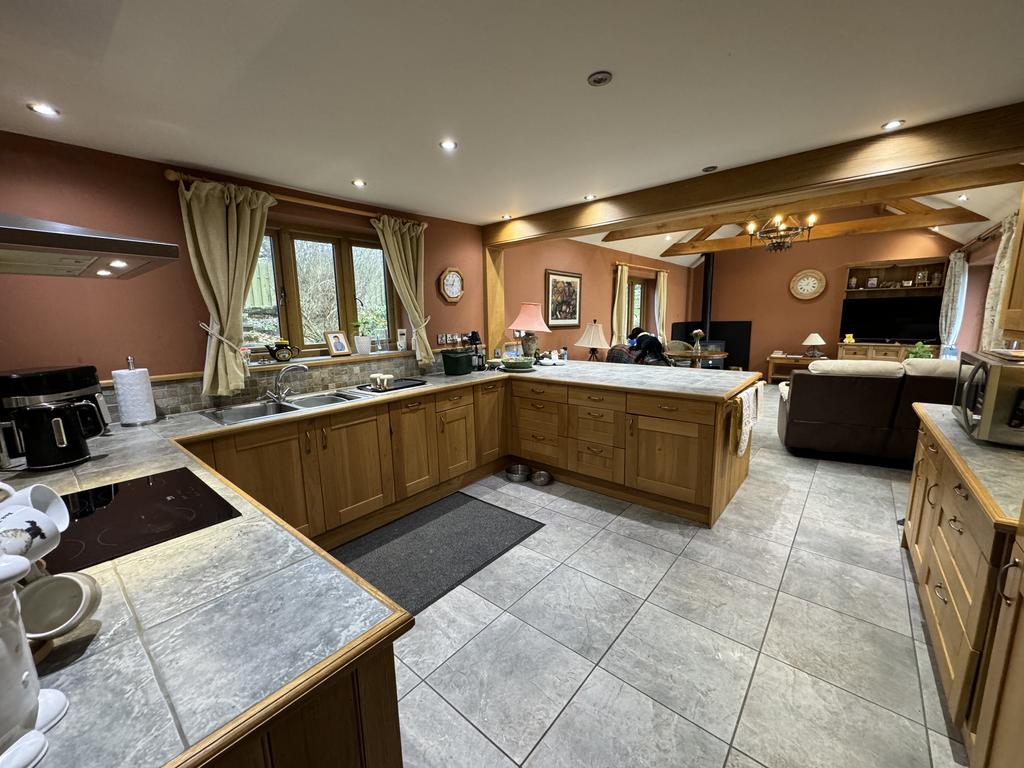 Open Plan Kitchen, Dining and Lounge Area.