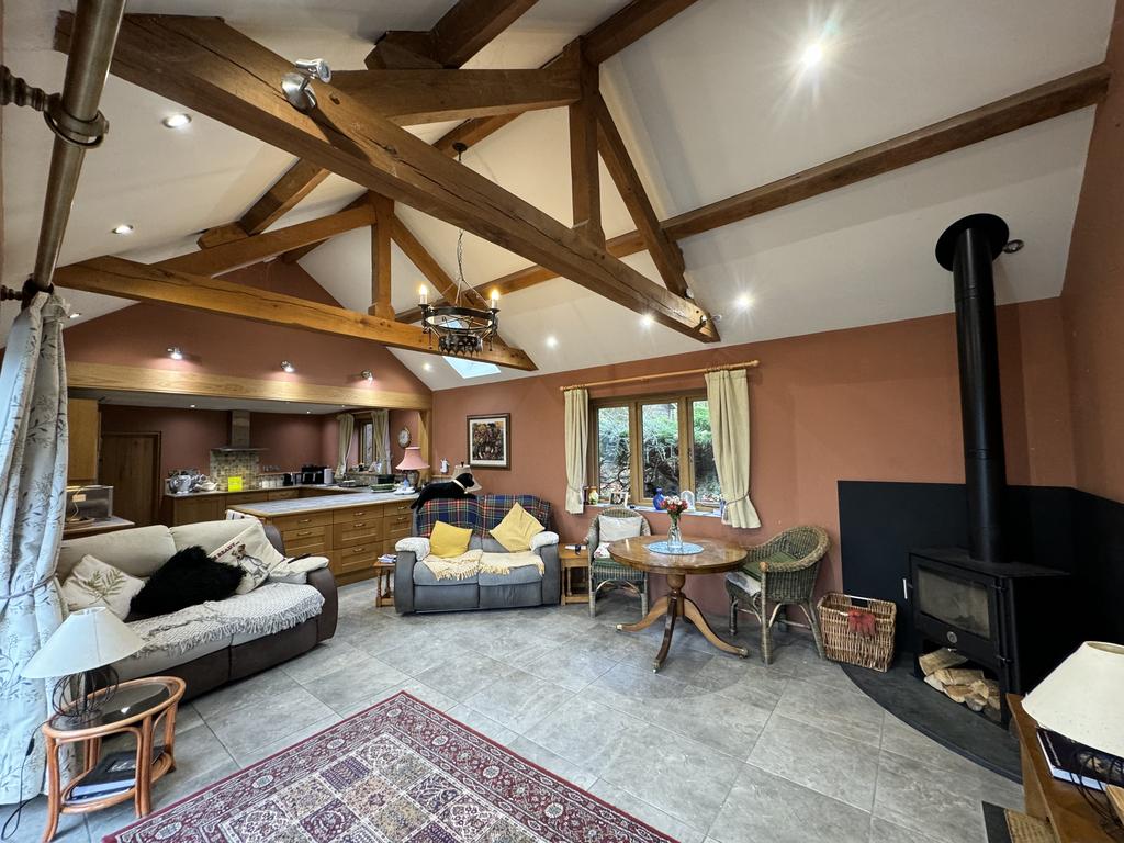 Open Plan Kitchen, Dining and Lounge Area.