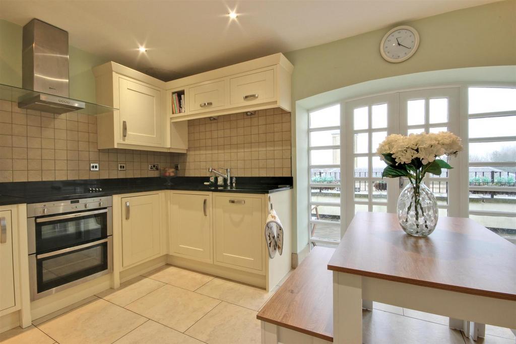 French doors opening on the balcony terrace