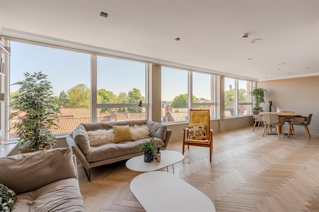 Open plan living area