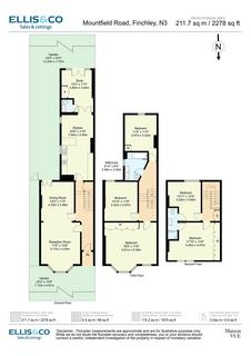 5 bedroom semi-detached house for sale, Mountfield Road, Finchley, N3
