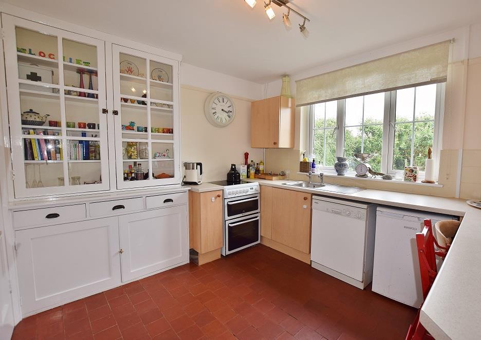 Kitchen with walk in larder