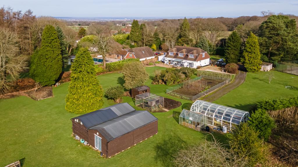 Aerial view, land