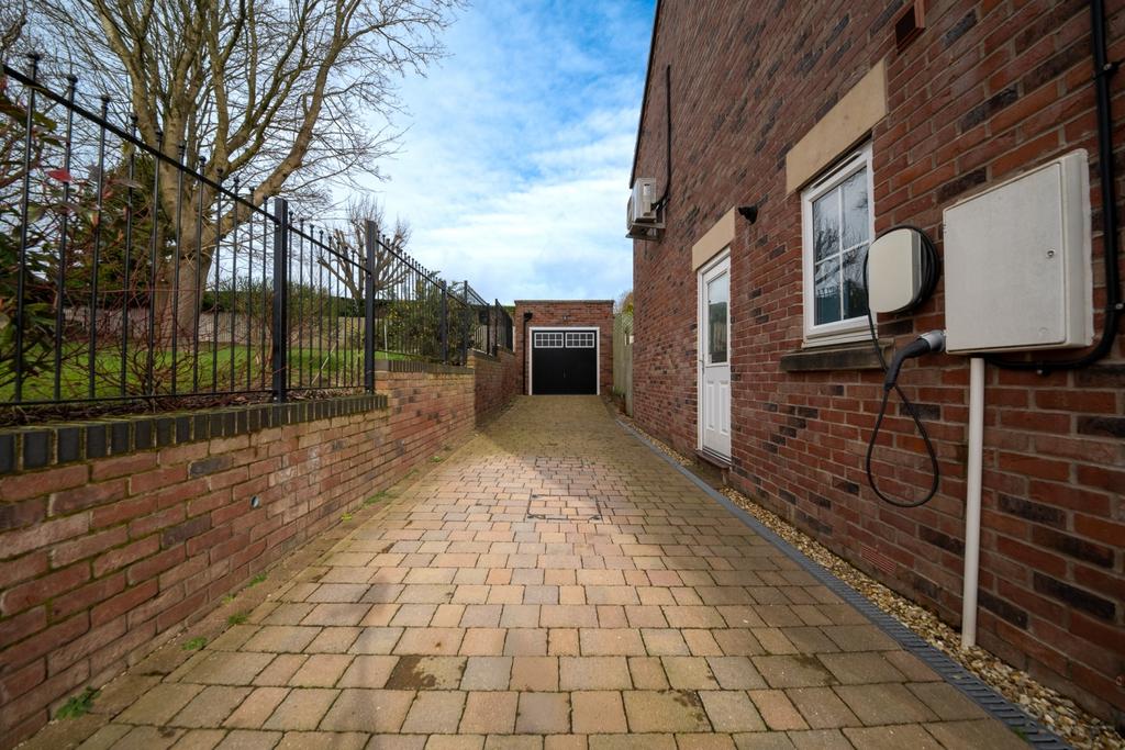 Driveway and garage