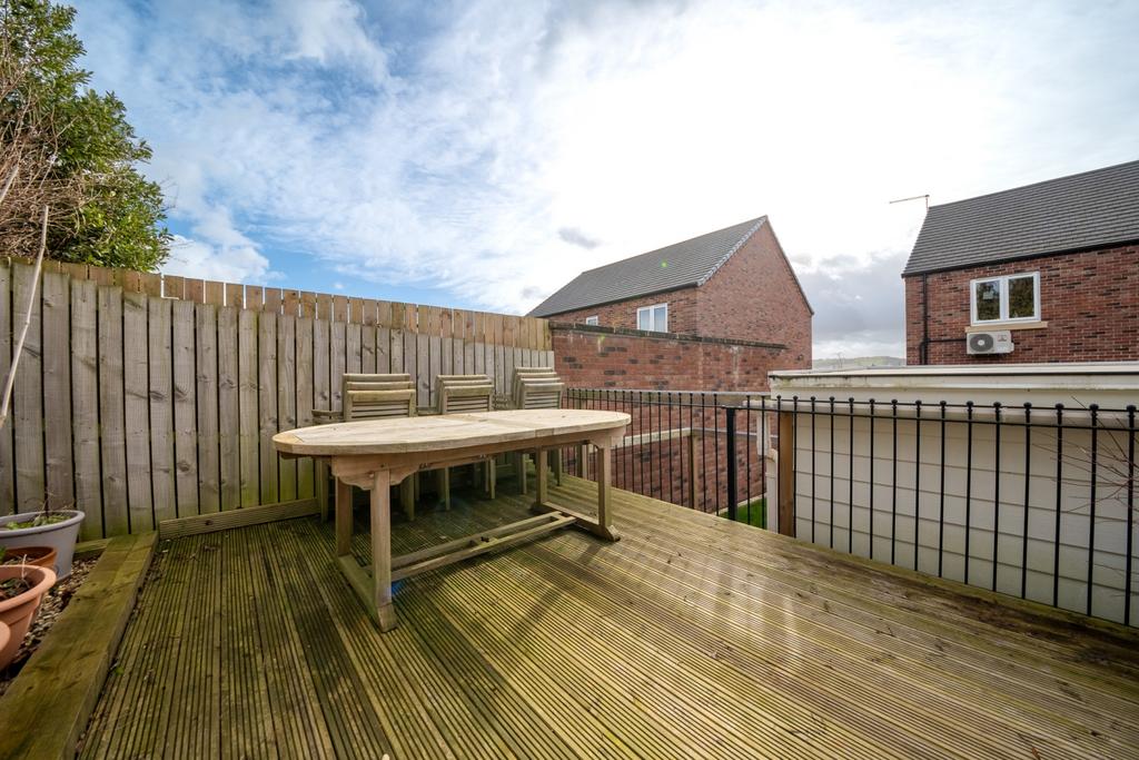 Rear decked patio