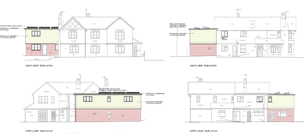 Proposed elevations