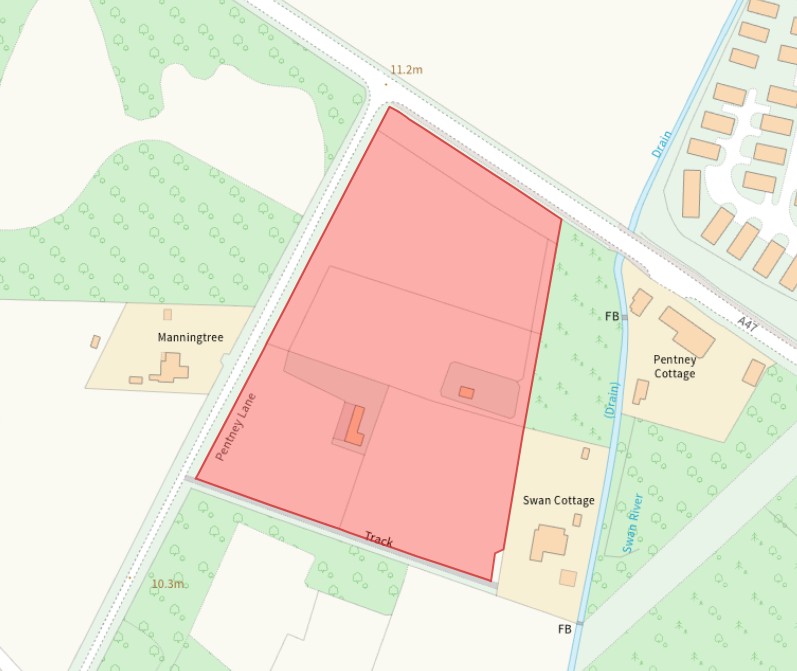 Pe32 Postcode Pentney Lane, Pentney PE32 Land - £85,000