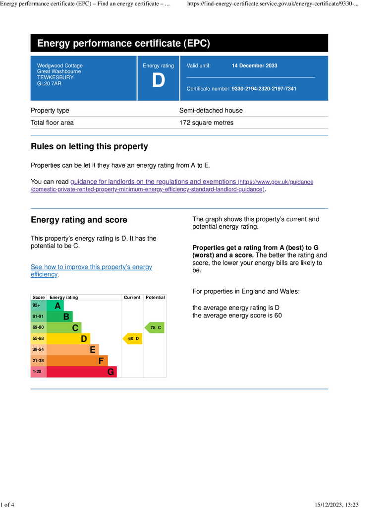 EPC Certificate