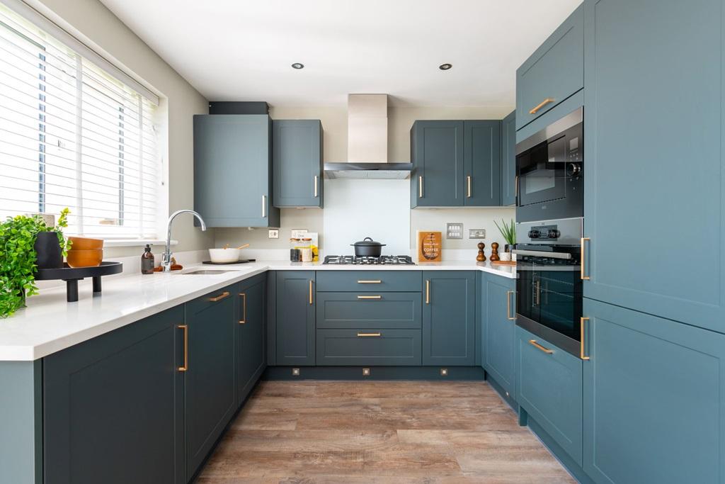 A contemporary kitchen awaits