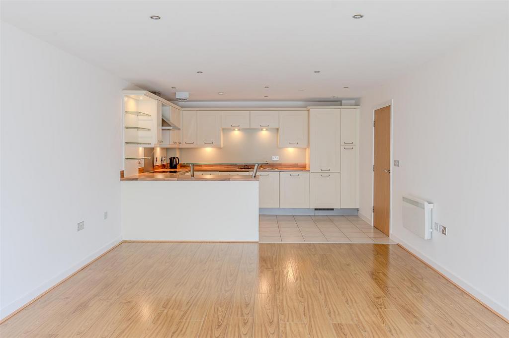 Open plan kitchen / dining / living area