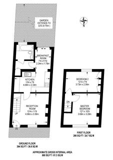 2 bedroom semi-detached house for sale - 191 Worton Road, Middlesex, TW7 6EG