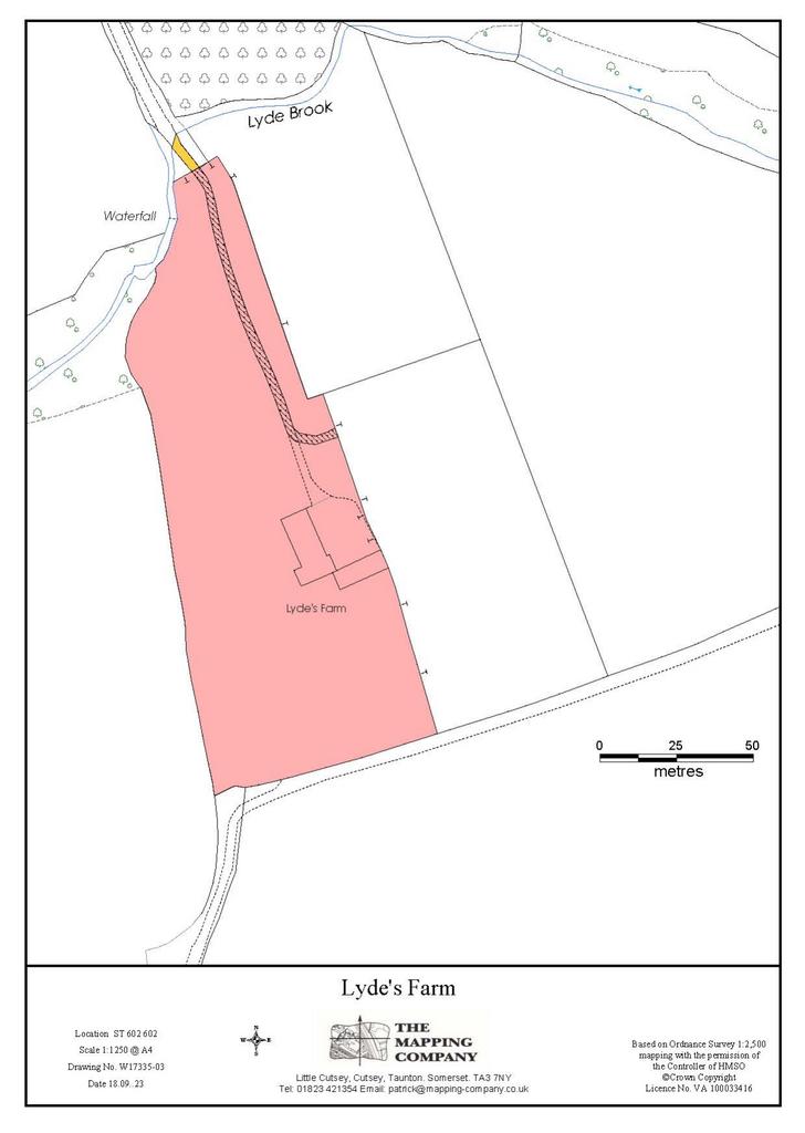 Lydes Farm Map of Plot