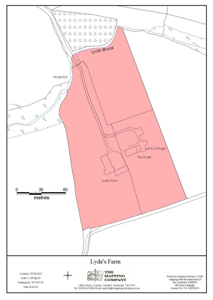 Lydes Farm Larch and The Studio Map